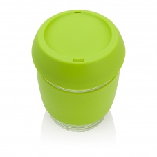 Joco glass reusable colourful coffee cup in lime